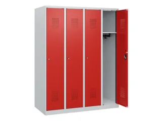 schoollocker,HxBxD 1530x1200x500mm,4vak,vak B 300mm,cil.-slot - 1