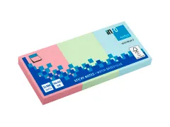 50X40Mm Assorti Pastel Pak 3 Blok 100 Vel