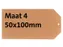Label karton nr 4 200gr 50x100mm chamois 1000 stuks