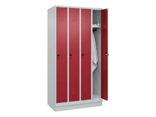 locker,HxBxD 1950x1000x500mm,4vak,vak B 250mm,draaigrendel,sokkel - 3