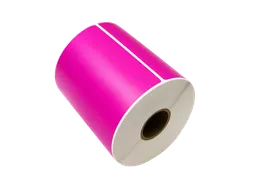 Gekleurde verzendlabels op rol 102x152mm Roze 2800 etiketten