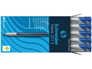Universele marker Schneider Maxx 221 S non-permanent blauw - 5