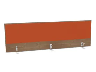 opzetpaneel,v. bureau,aanbouw achter,B 1800mm,NT-cherry,BN3012-oranje - 1