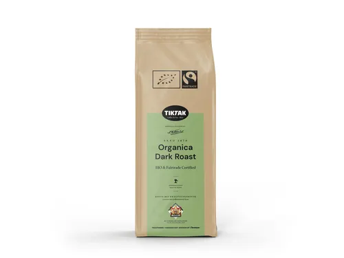Tiktak Bio Organica Dark Roast koffiebonen 1000 gram