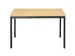 Tafel Vierkant 140x70 Cm Rechthoekig Frame Zwart Blad Beuk