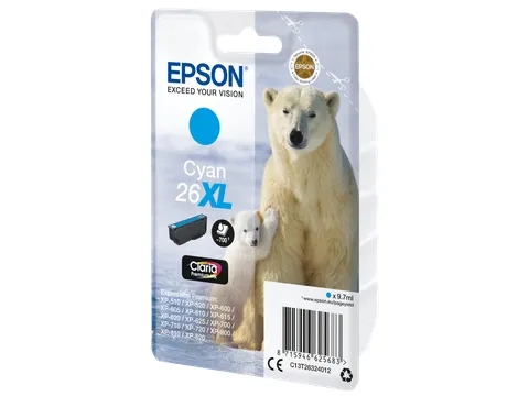 Singlepack Cyan 26XL Claria Premium Ink