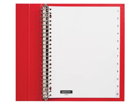 Tabbladen Quantore A4 23-Gaats 1-12 Genummerd Wit Pp