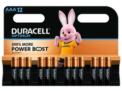 Batterij Duracell Optimum 12xAAA Alkaline 1.5V