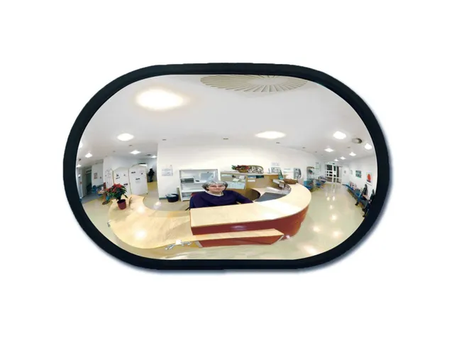 waarnemingsspiegel,HxB 335x525mm,spiegel acrylglas,frame zwart