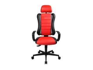 Topstar Bureaustoel Sitness Racer RS hoofdsteun zwart/rood - 5