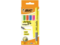 Markeerstift Bic Highlighter Grip Assorti 5 stuks