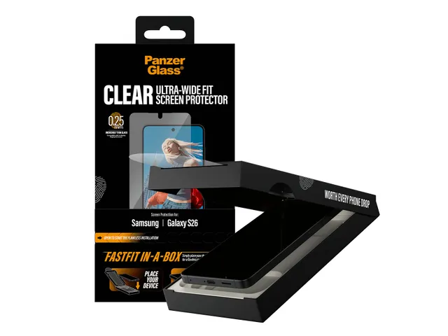 PanzerGlass Screen Protector Samsung Galaxy S26 | Ultra-Wide Fit w.