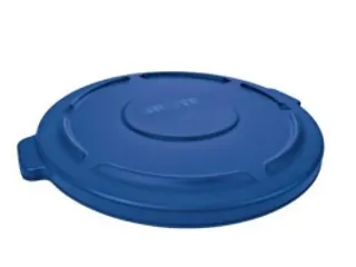 Ronde Deksel Brute Container 75.7 Liter Rubbermaid Blauw - 1