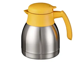Thermoskan Bravilor dubbelwandig 1 liter RVS geel - 1