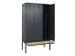 armoire vestiaire avec banc noir et blanc,HxlxP 2120x1200x815mm