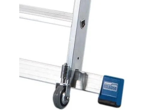 verrijdbare treden-platformladder eenzijdig 10treden stand H 2 35m