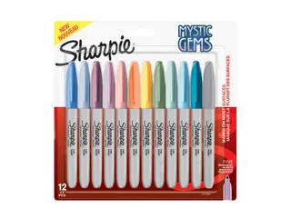 Viltstift Sharpie Fijne punt Mystic Gems blister à 12 kleuren - 1