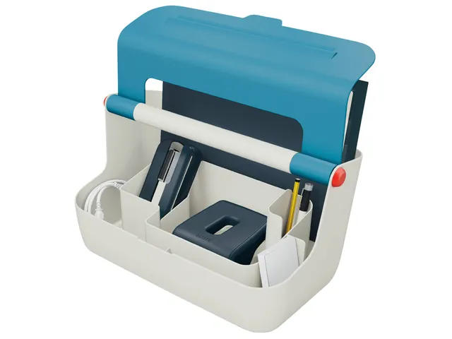 Opbergbox Leitz Cosy draagbaar kunststof blauw 214x196x367mm