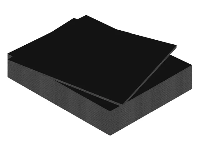 Panneau Mousse Kangaro 50x70cm 5mm Double face Noir 15 pièces