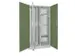verticale kast,HxBxD 1950x1000x600mm,RAL7035,front RAL6011