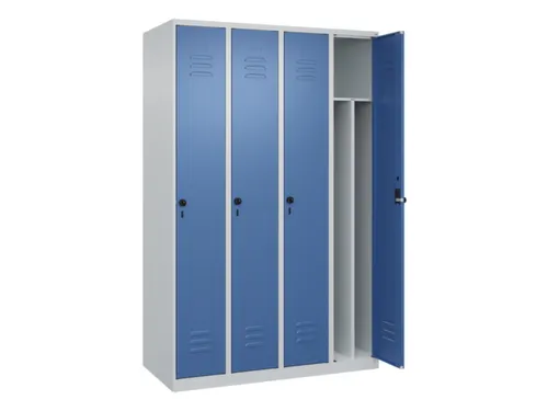 locker voor scheiding van kleding,HxBxD 1850x1200x500mm,4vak