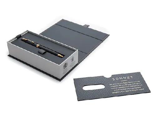 Balpen Parker Sonnet Matte black lacquer GT Medium