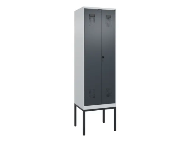 locker voor scheiding van kleding,HxBxD 2120x600x500mm,2vak