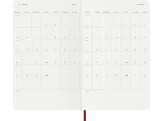 Agenda 2027 Moleskine 12M Weekly 7dag/1pagina large sc scarlet red - 5
