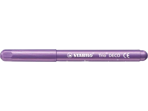 Viltstift STABILO Trio deco metallic assorti etui à 8 stuks