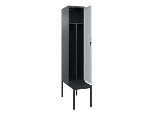 locker voor scheiding van kleding,HxBxD 2120x400x815mm,1vak