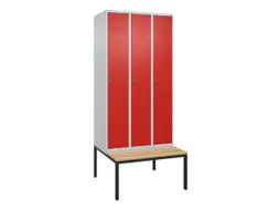 locker voor scheiding van kleding,HxBxD 2120x900x815mm,3vak