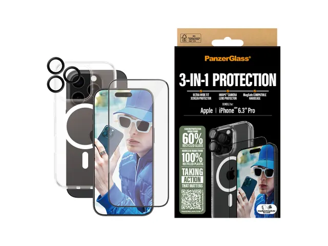 PanzerGlass 3-in-1 Protection Bundle iPhone 16 Pro, Apple, Apple -
