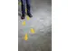Vloermarkeringssticker Voet Geel 90x240mm