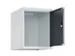 opzetkast,v. locker,1vak.,vak B 400mm,HxBxD 500x400x500mm,vleugeldeur
