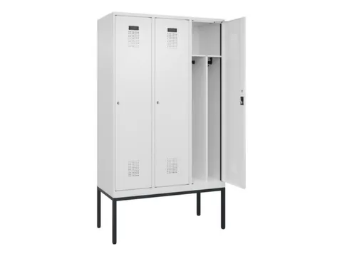 locker voor scheiding van kleding,HxBxD 2120x1200x500mm,3vak