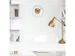 Wandklok NeXtime Retro II 25cm wit/goud metaal