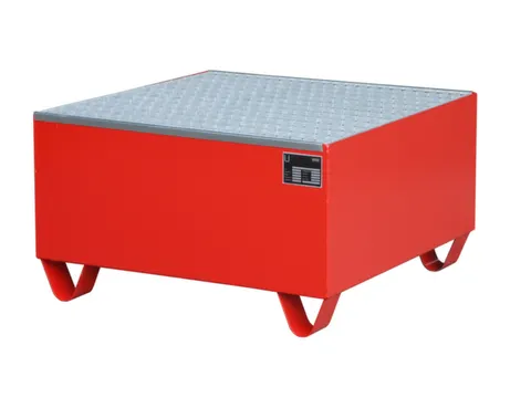 Systeem-Opvangbak Rood 1x 200l Opvangvol. 203l 465x 800x 800mm Rooster