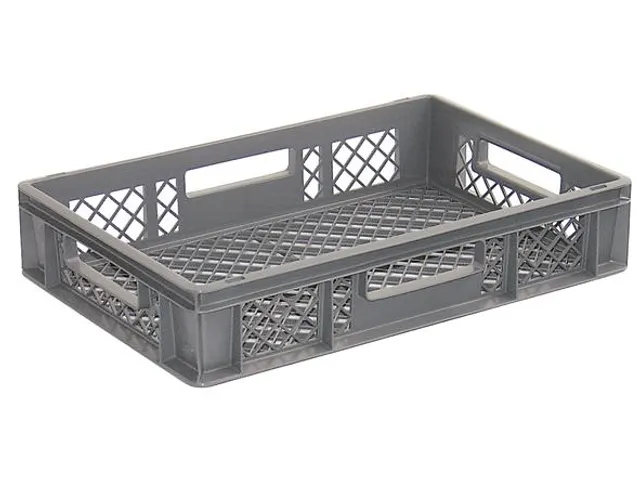 Euronorm Stapelkrat Pe 120x600x400mm 23liter Open Grijs