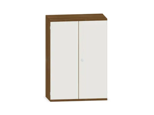kantoorkast,HxBxD 1150x800x430mm,decor romp noten,decor front wit