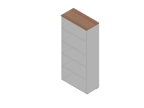 kantoorstelling 2000x900x450mm 5 OH 4xhouten vloer aluminium noten