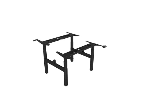 Elektrisch Verstelbaar Zit-Sta Frame Duo Bureau Zwart 180Cm