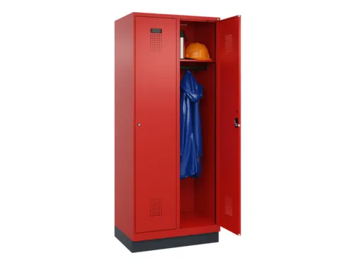 locker,HxBxD 1950x800x500mm,2vak,vak B 400mm,cil.-slot,sokkel