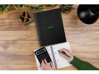 Notitieboek Rhodia Greenbook recycled A5+ lijn Hard Cover Zwart - 4