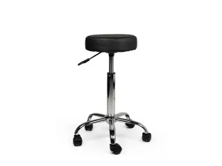 Tabouret Kruk Zwart Standaard Gasveer Zonder Rugleuning - 1