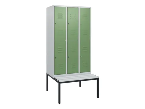 Dubbeldekse dekenkist,HxBxD 1950x900x815mm,3x2vak.,vak B 300mm