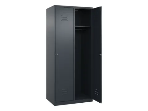 locker,HxBxD 1850x800x500mm,2vak,vak B 400mm,cil.-slot,staand op vloer