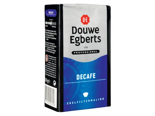 Koffie Douwe Egberts snelfiltermaling decafe 250gr