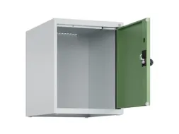 opzetkast,v. locker,1vak.,vak B 400mm,HxBxD 500x400x500mm,draaigrendel