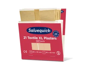 Salvequick Extra Grote Textielpleisters 21 Stuks - 7