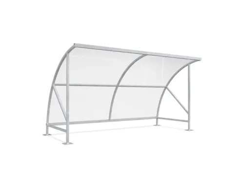 overdekte fietsenstalling,HxBxD 2290x4130x2180mm,dak polycarbonaat